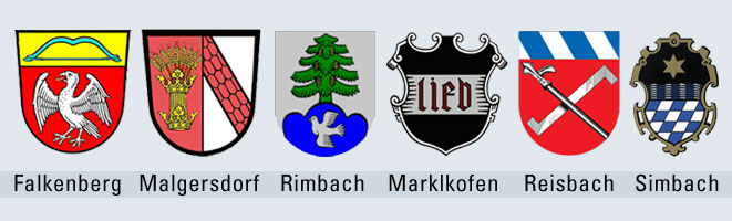 Mitgliedsgemeinden mit Wappen - Bild